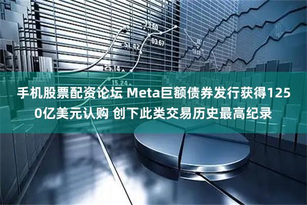 手机股票配资论坛 Meta巨额债券发行获得1250亿美元认购 创下此类交易历史最高纪录